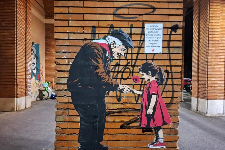 La nuova opera di Laika per il 25 aprile 'Senza memoria non c'è futuro'