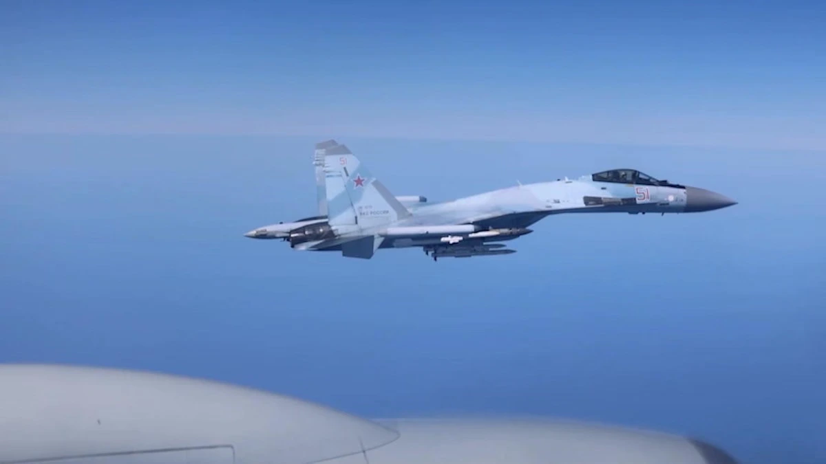 Russian jet causes ‘dangerous’ near miss after flying close to RAF spy plane