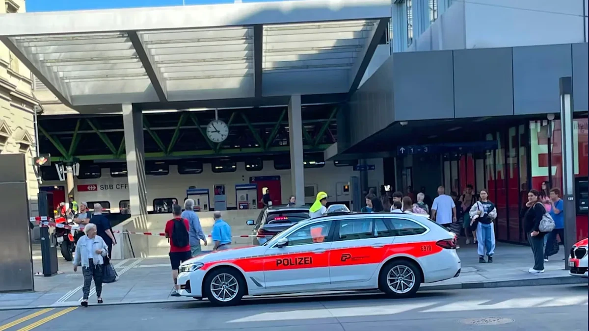 Messerangriff: Mann sticht an Schweizer Bahnhof auf Passanten ein