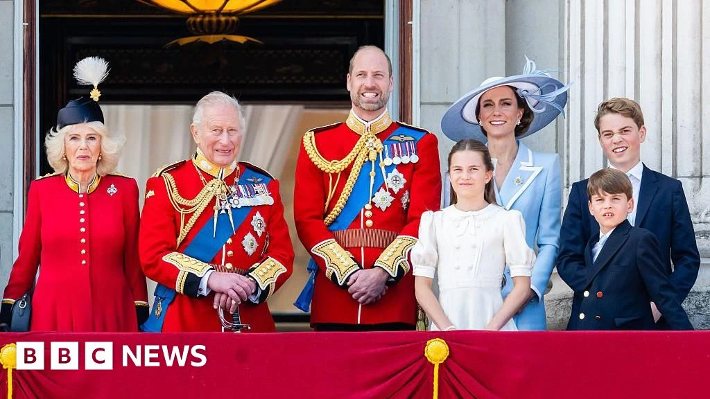 Royal Family watch Red Arrows flypast on palace balcony