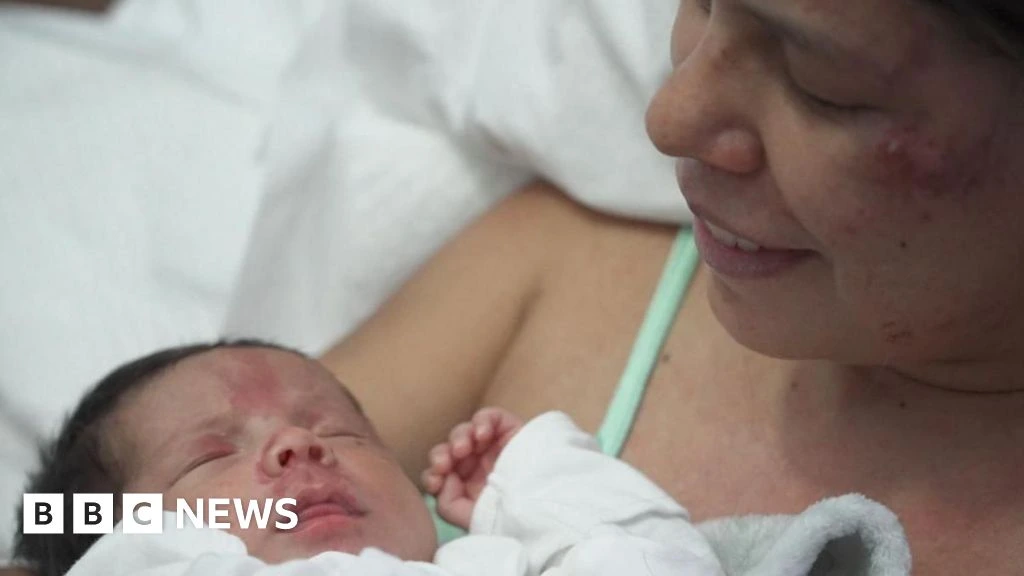 Mum of newborn rescued from Venezuela rubble says baby motivated her to stay alive