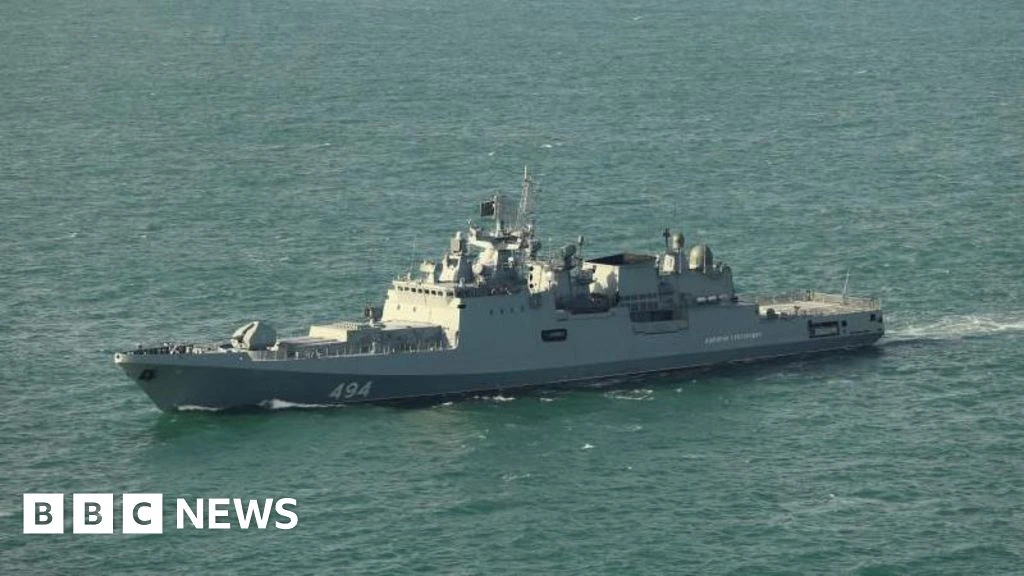 MoD investigating reports Russian warship fired warning shots near yacht in Channel