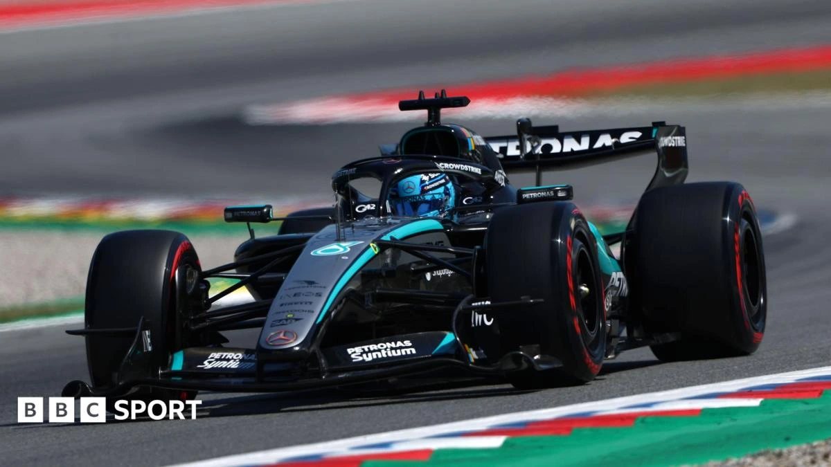 Russell beats Hamilton to Barcelona pole