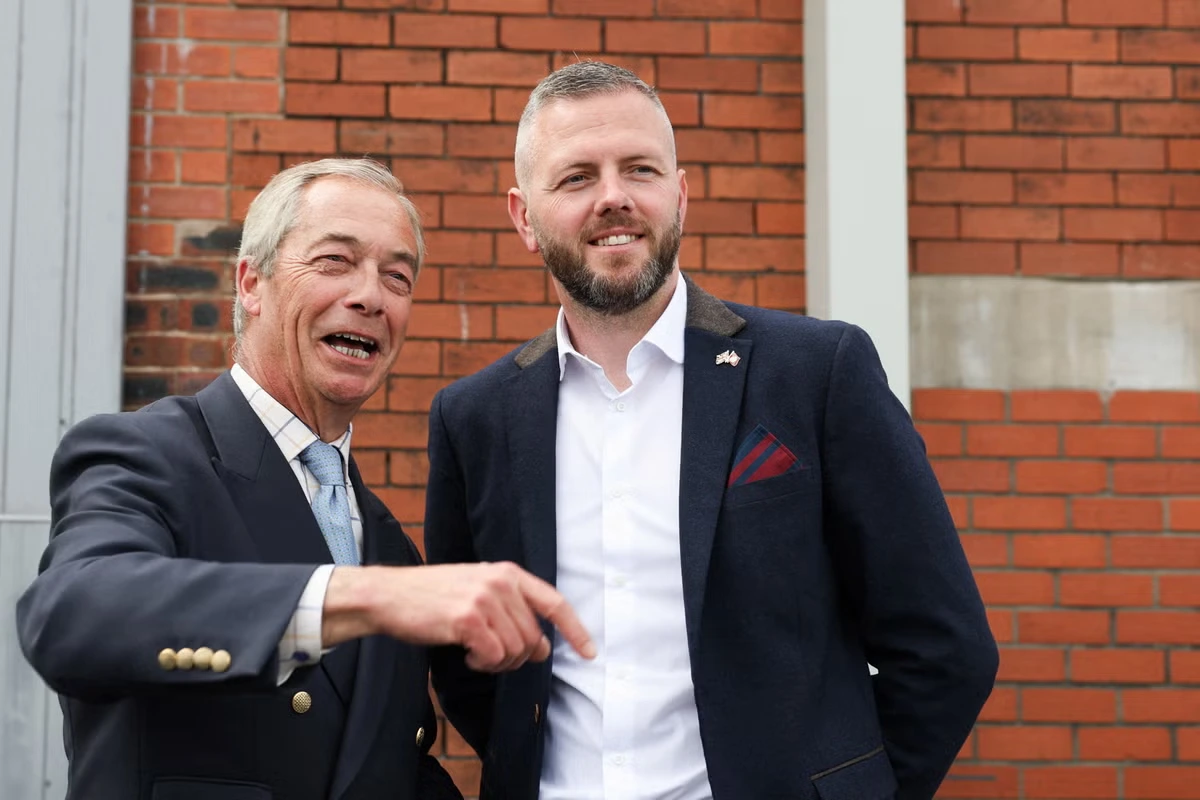 ‘So what?’: Farage dismisses Reform candidate’s misogyny as ‘a few laddish things on social media’