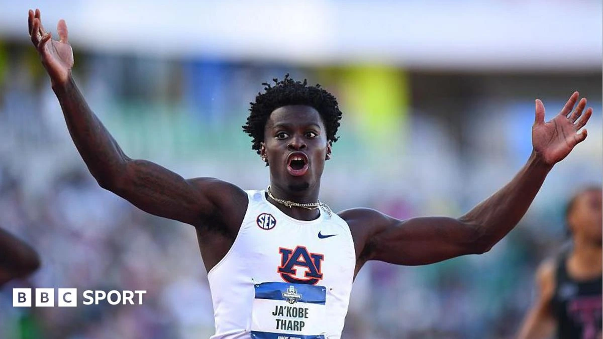 'Not on my bingo chart' - Tharp smashes 110m hurdles record