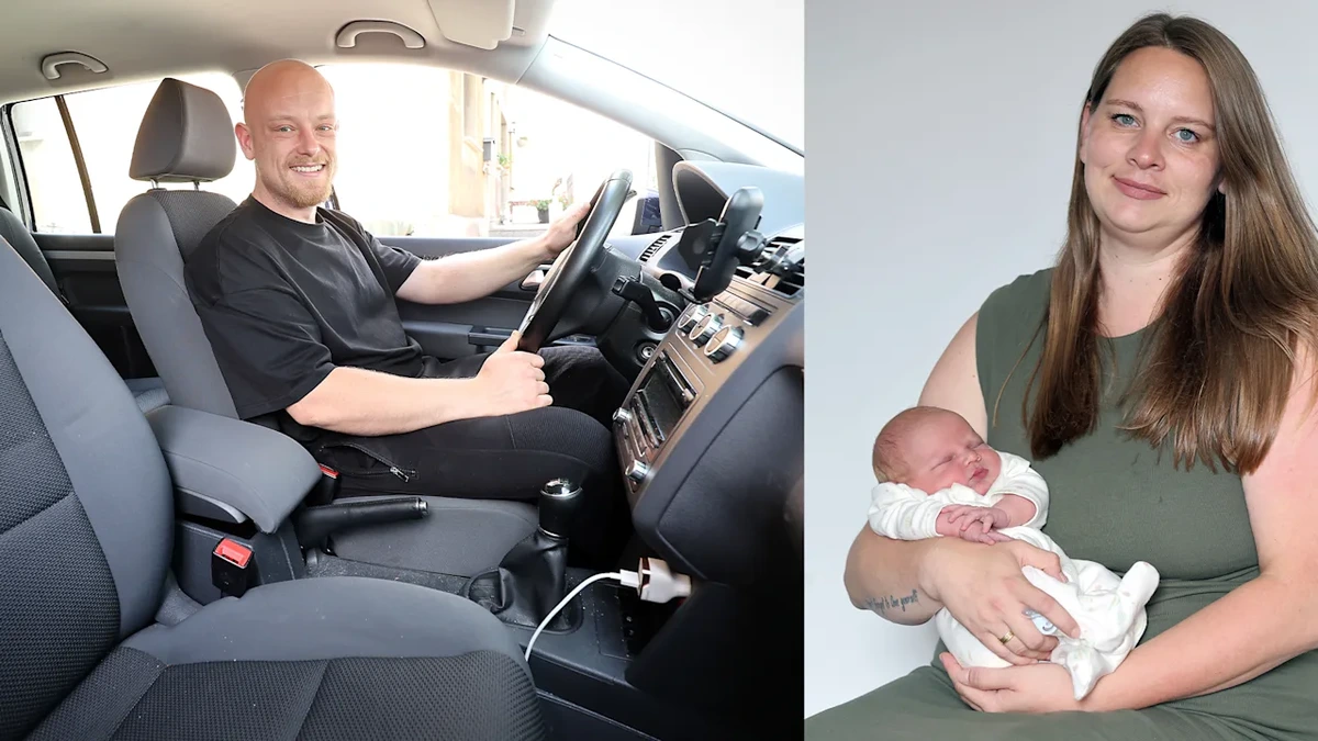Erst Vollbremsung, dann Geburt: Unser Kind kam auf der B63 zur Welt