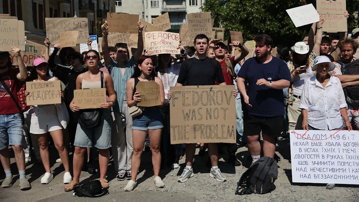 Nach Entlassung von Fedorow: Tausende protestieren gegen Selenskyj