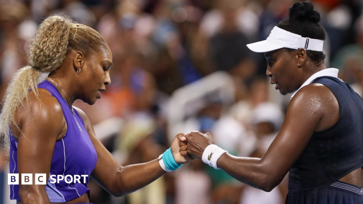 Williams sisters lose on doubles return