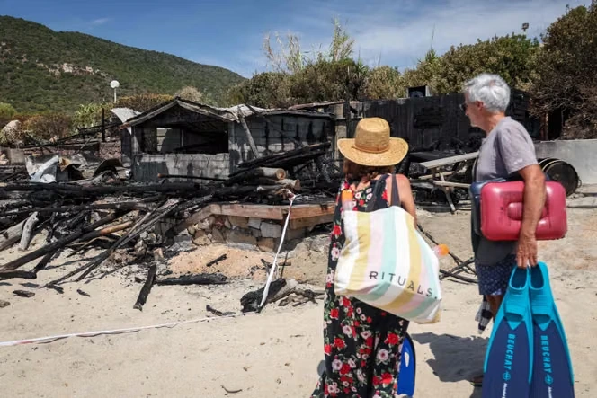 Corse : deux blessés dans un nouvel incendie de paillote, après des incidents similaires au mois d’août