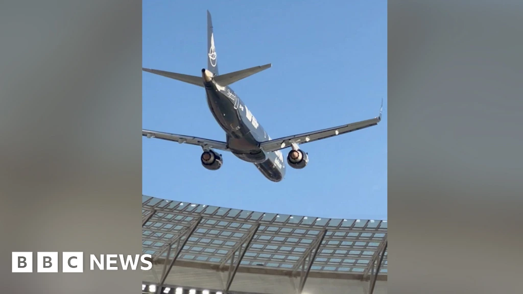 South African airline defends low-altitude aerial stunt over packed stadium