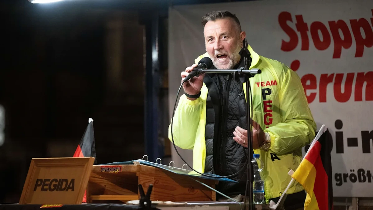 Mit Österreichs Ex-Vizekanzler: Pegida-Chef plant Demo-Comeback