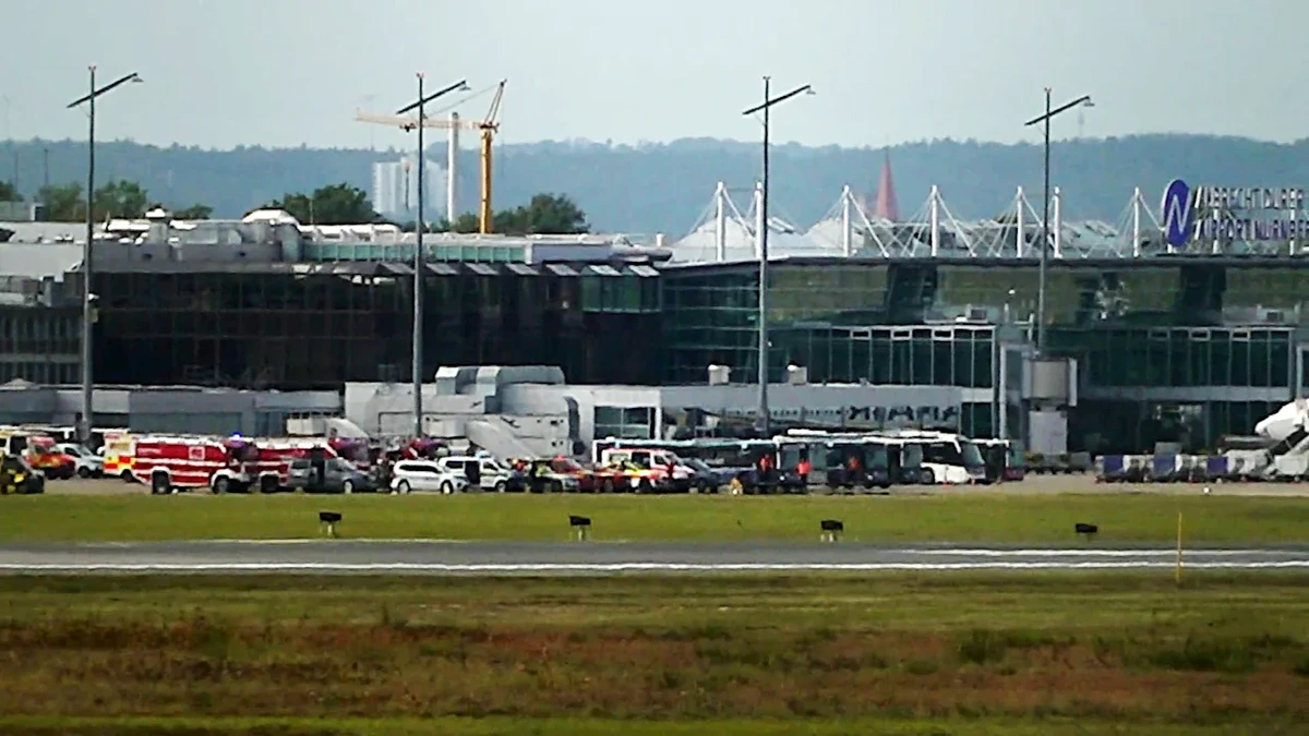 Entwarnung nach Notlage am Flughafen Nürnberg